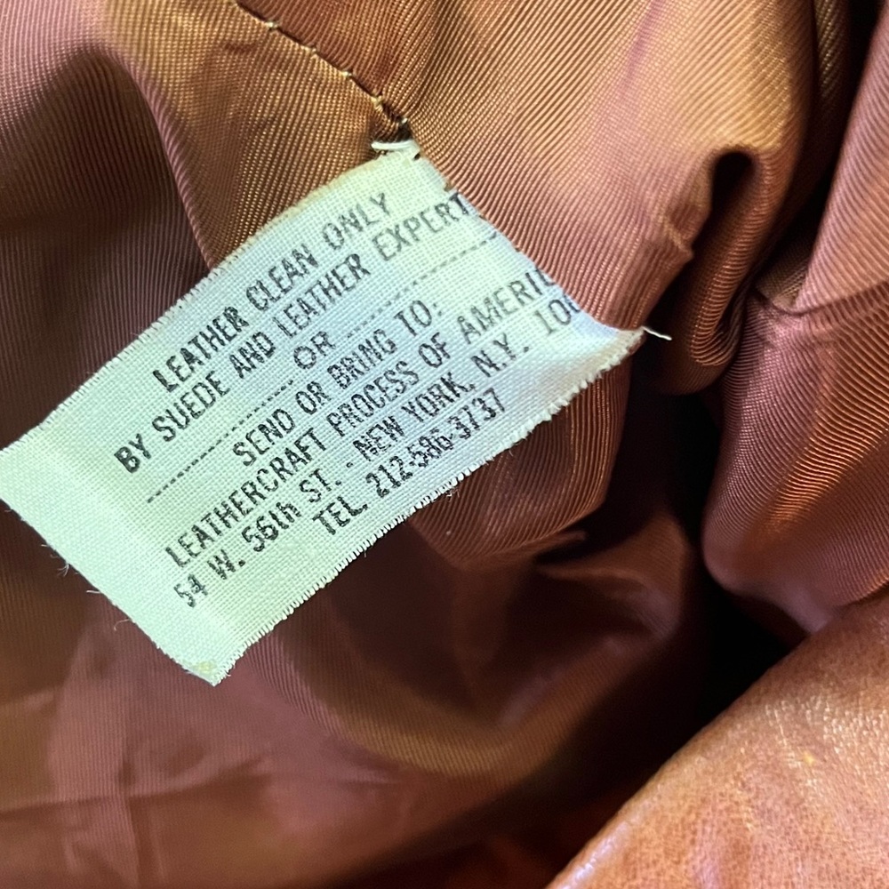 Sheep Mate’s Leather Jacket Vintage 70s Disco retro - Picture 14 of 14